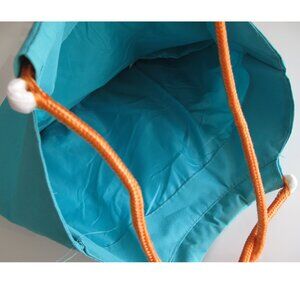 Moroccan Oil Fashion Tote Bag exterior pouches for phone, wallet,  Turquoise
